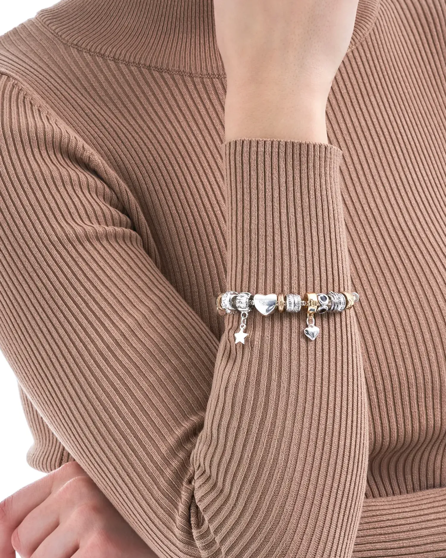 Bijou Brigitte Bracelet - Beads Silver/Gold Best