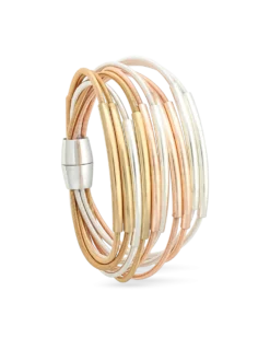 Bijou Brigitte Bracelet - Beautiful Metallic Hot