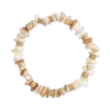 Bijou Brigitte Bracelet - Beige Shells