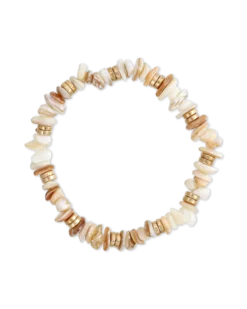 Bijou Brigitte Bracelet - Beige Shells