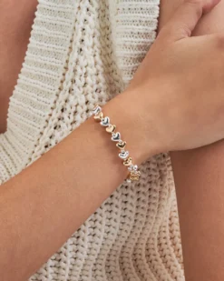 Bijou Brigitte Bracelet - Bicolor Hearts Best