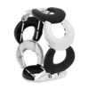 Bijou Brigitte Bracelet - Black & Silver
