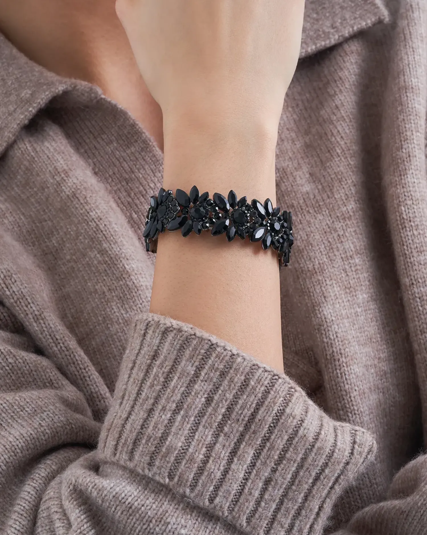 Bijou Brigitte Bracelet - Black Garden Sale