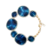 Bijou Brigitte Bracelet - Blue Enamel Hot