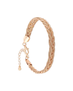 Bijou Brigitte Bracelet - Braided Rosé Clearance