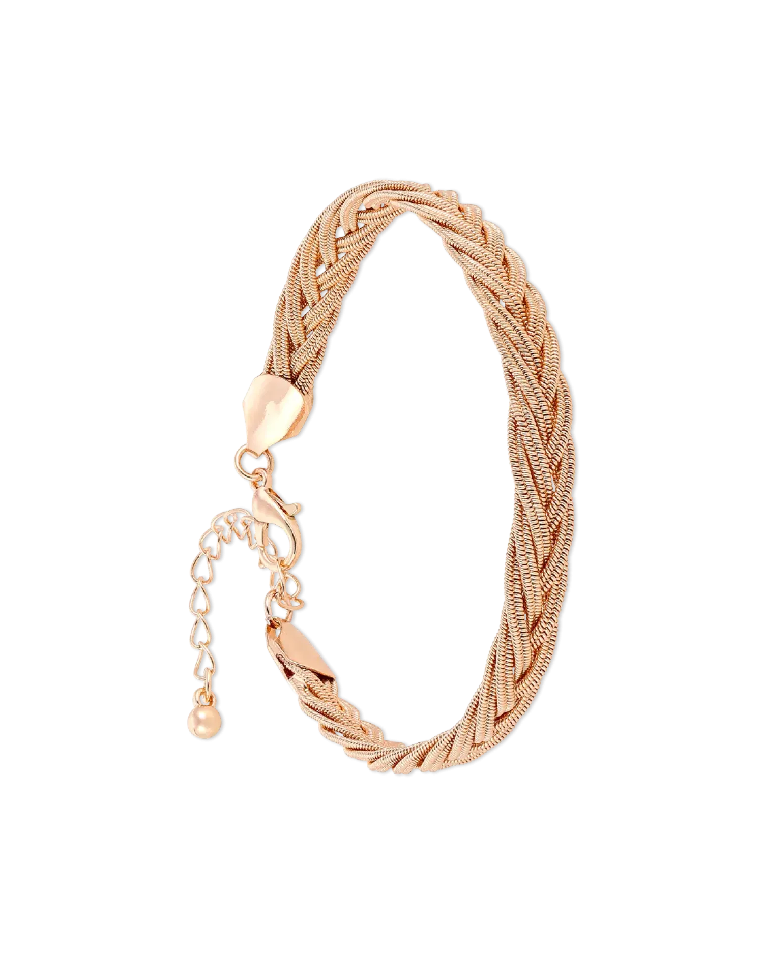 Bijou Brigitte Bracelet - Braided Rosé Clearance