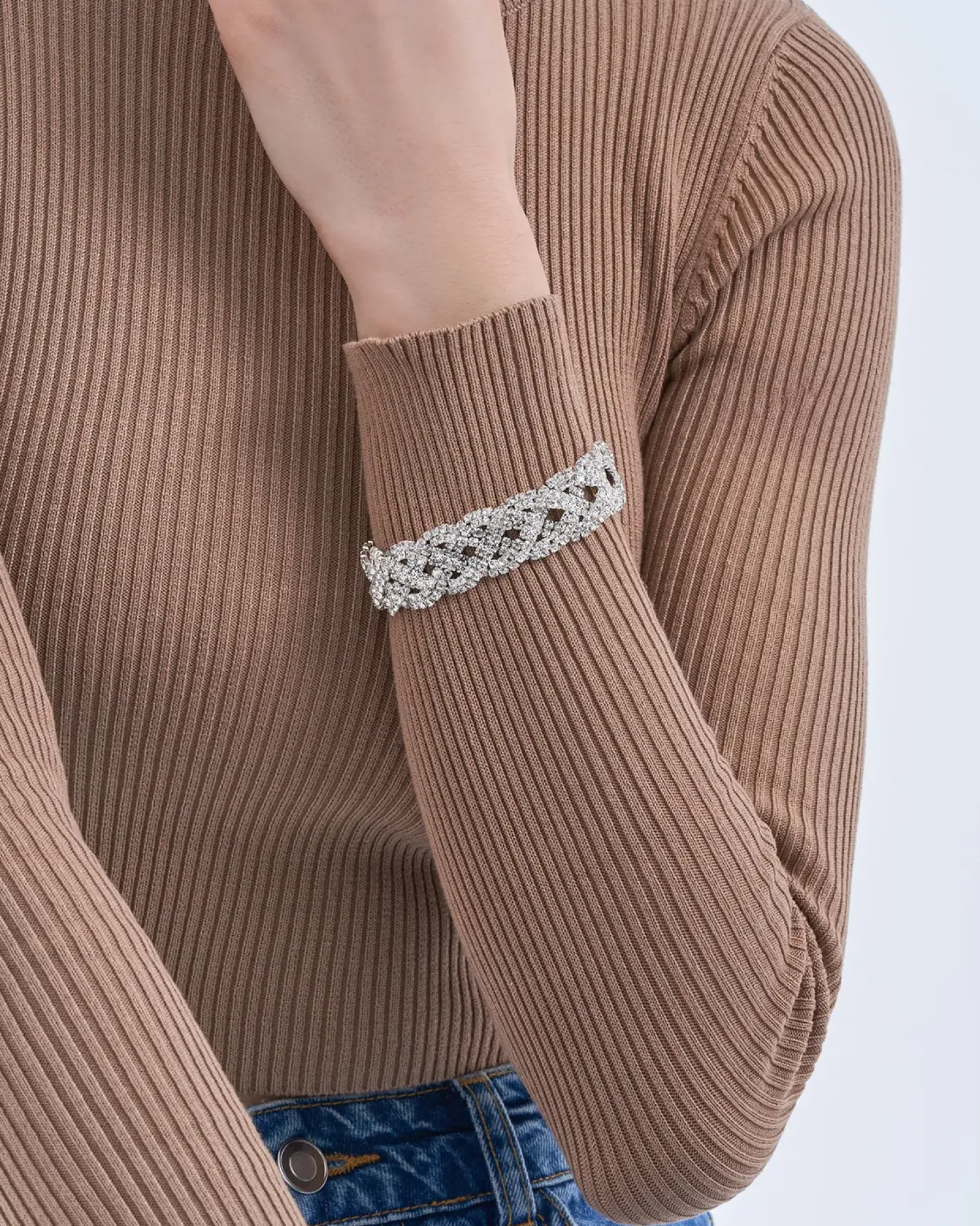 Bijou Brigitte Bracelet - Braided Sparkle Discount