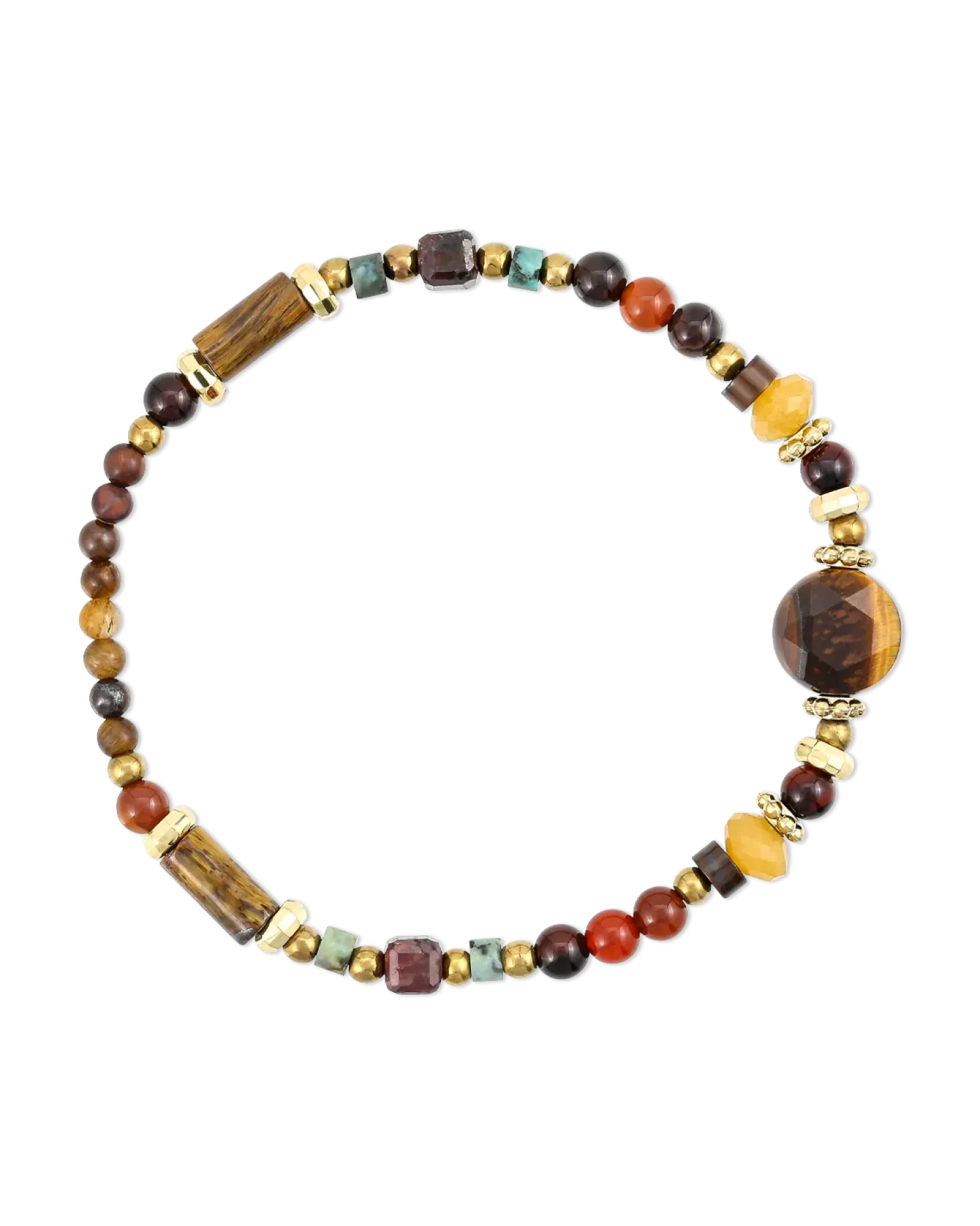 Bijou Brigitte Bracelet - Brown Agate Sale