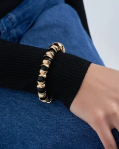 Bijou Brigitte Bracelet - Chunky Black Hot