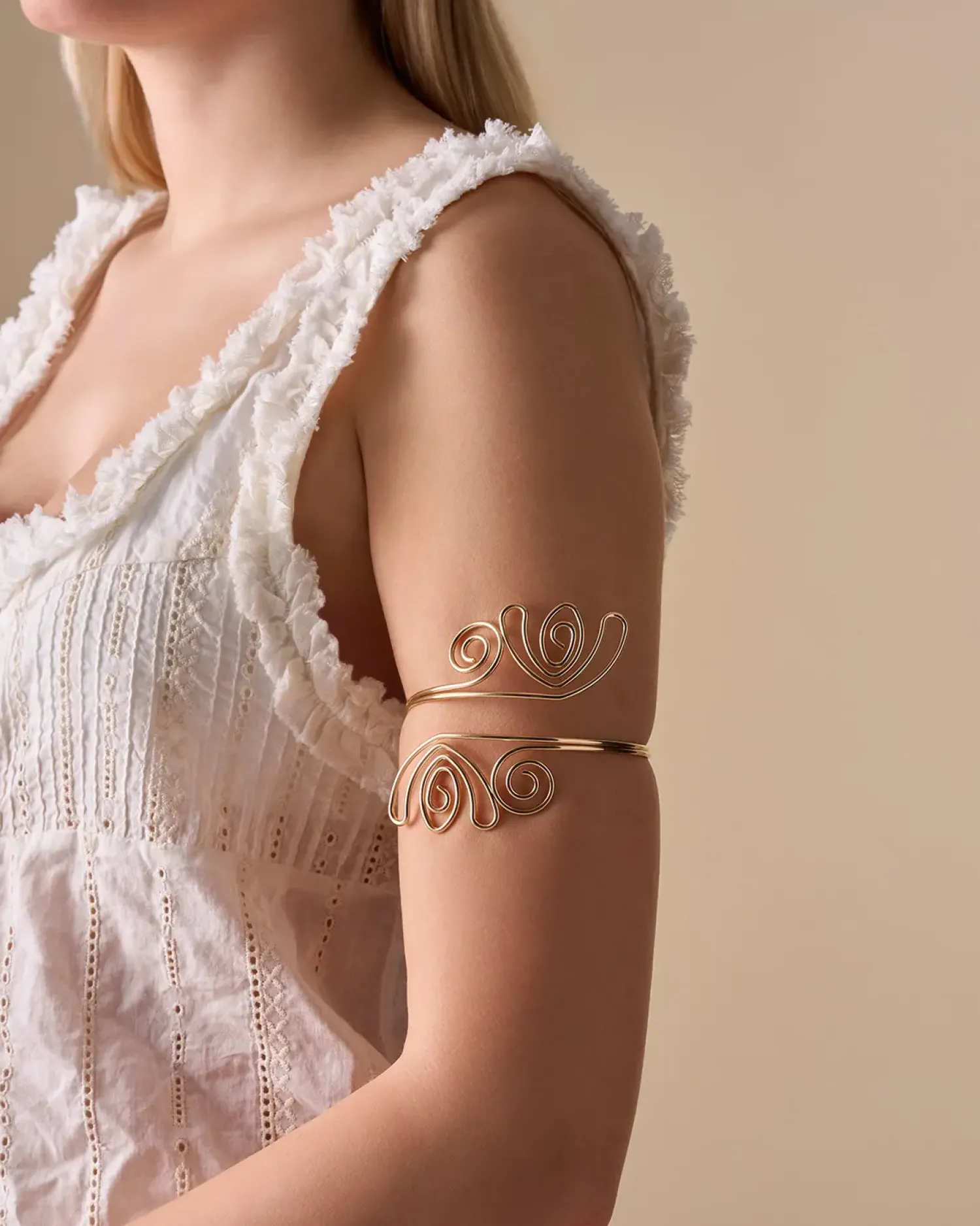Bijou Brigitte Bracelet de biceps - Golden Squiggle New