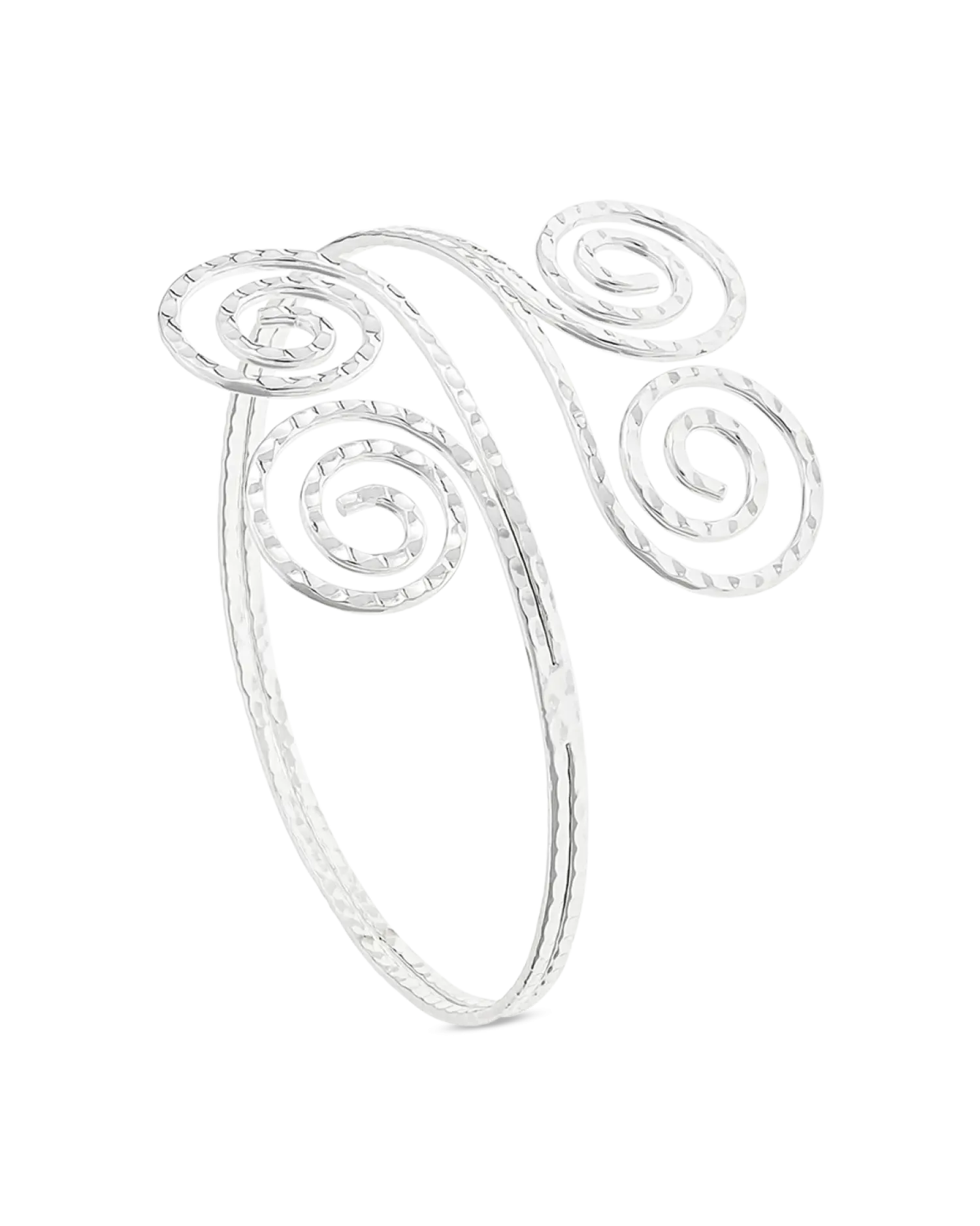 Bijou Brigitte Bracelet de biceps - Silver Swirl New