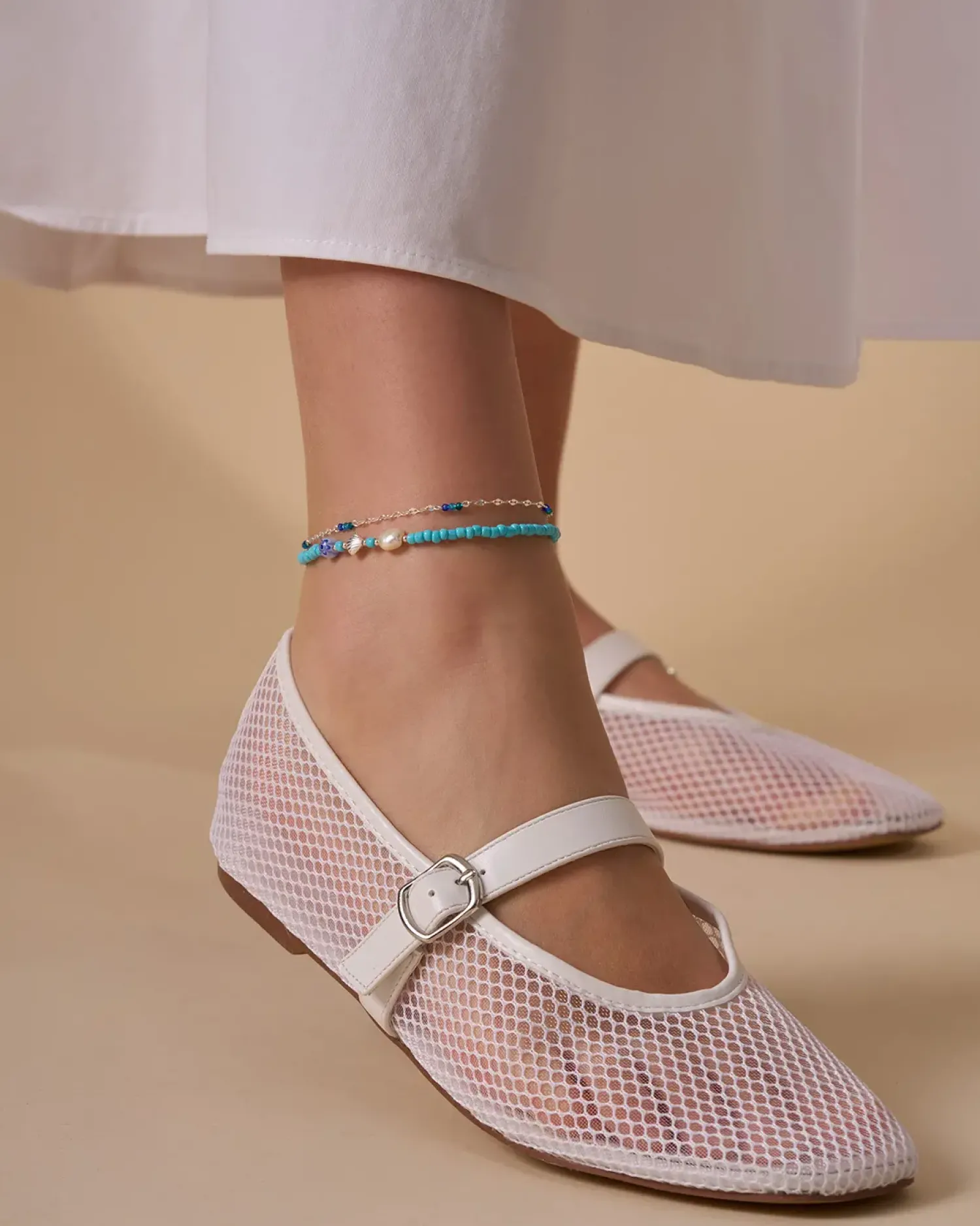 Bijou Brigitte Bracelet de cheville - Blue Sequins Best