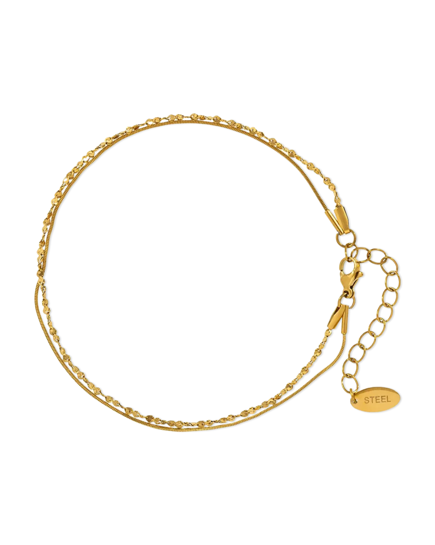 Bijou Brigitte Bracelet de cheville - Glossy Steel Best