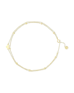 Bijou Brigitte Bracelet de cheville - Golden Hearts Clearance
