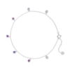 Bijou Brigitte Bracelet de cheville - Rainbow Zirconia Sale