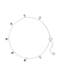 Bijou Brigitte Bracelet de cheville - Rainbow Zirconia Sale