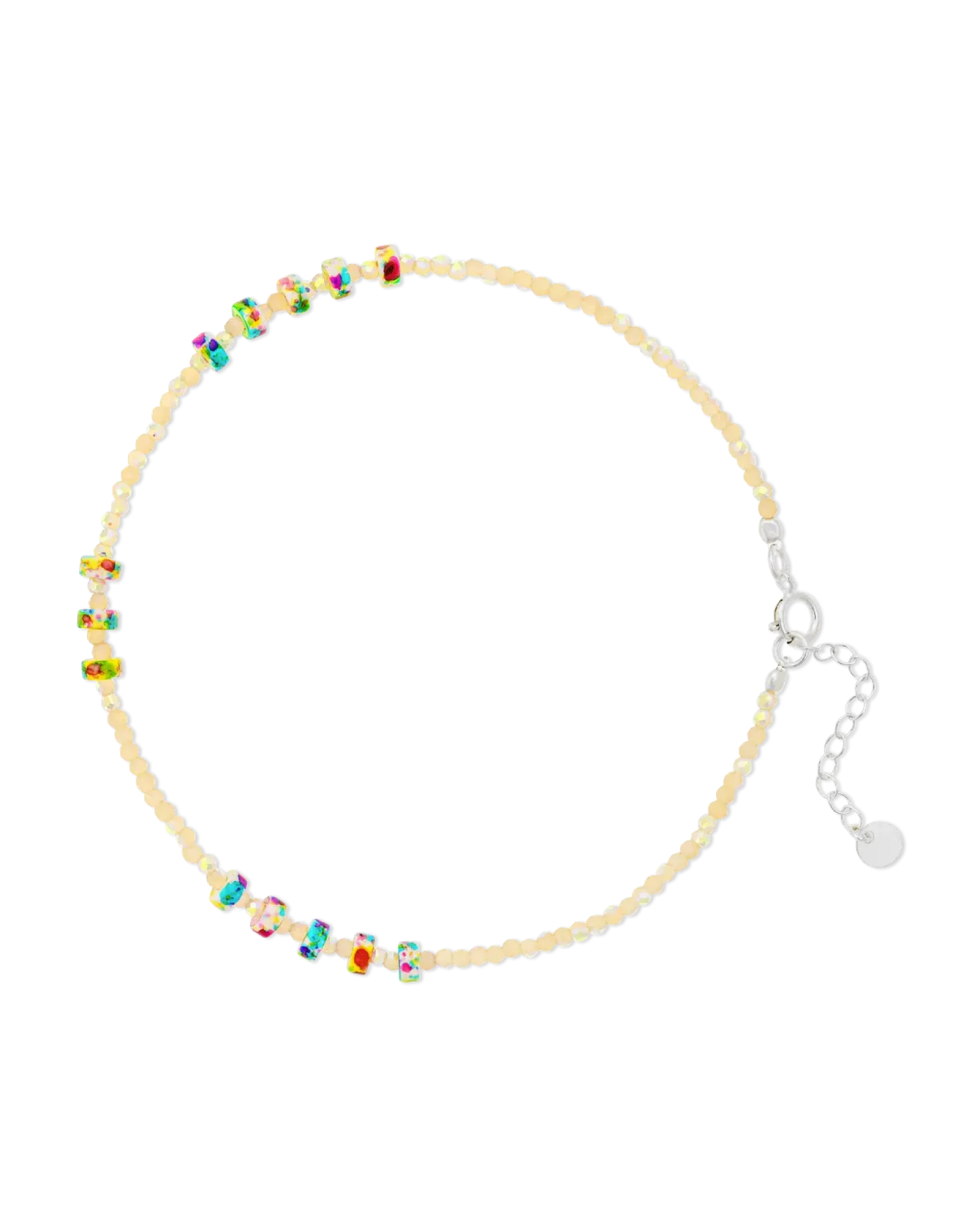 Bijou Brigitte Bracelet de cheville - Rainbow Glitter