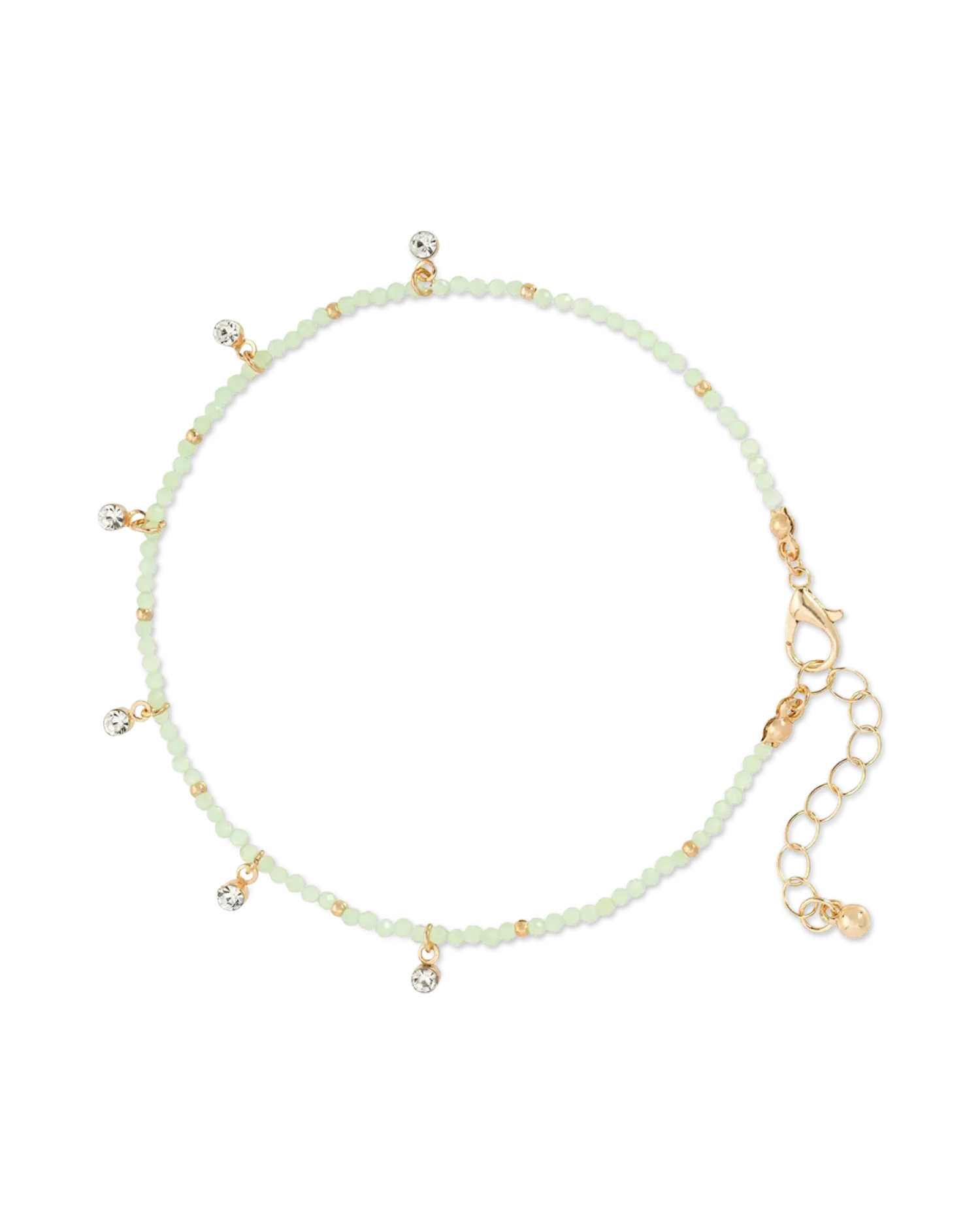 Bijou Brigitte Bracelet de cheville - Sage Green Outlet