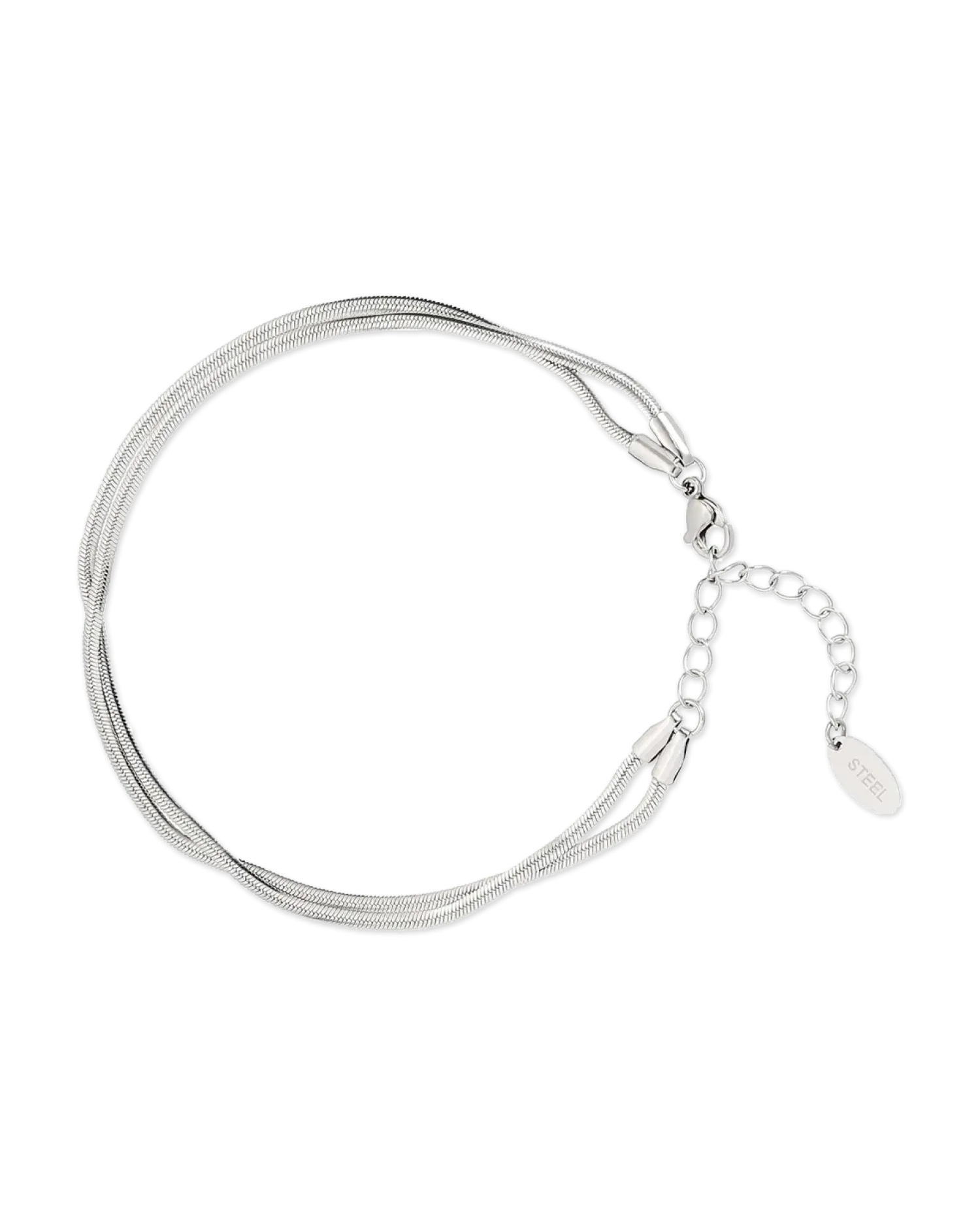 Bijou Brigitte Bracelet de cheville - Steel Rows Outlet
