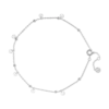 Bijou Brigitte Bracelet de cheville - Zirconia Silver Sale