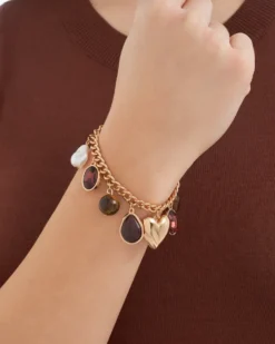 Bijou Brigitte Bracelet - Different Tigereye Discount