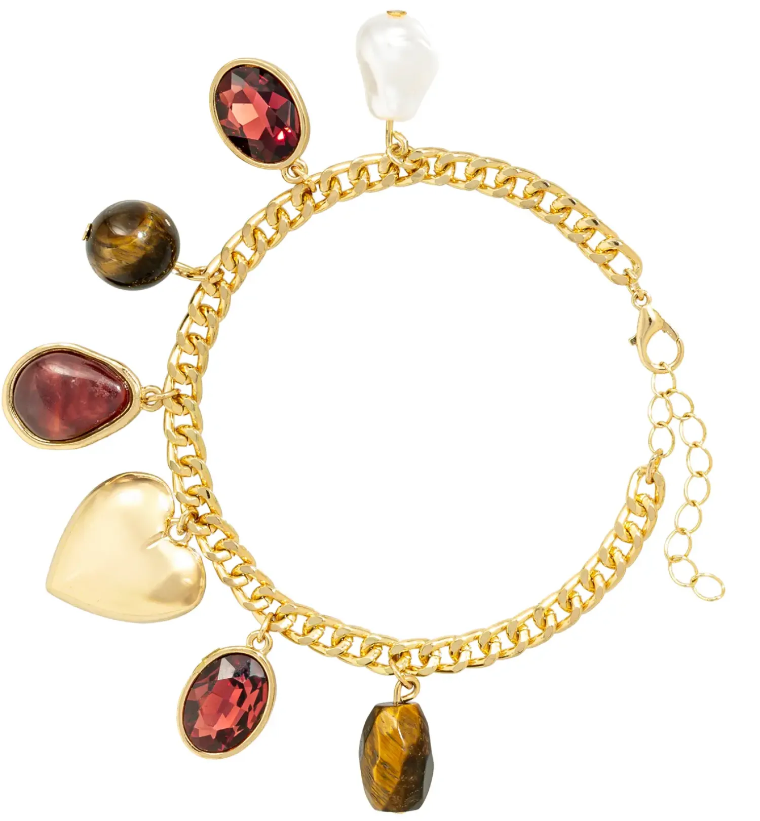 Bijou Brigitte Bracelet - Different Tigereye Discount