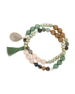 Bijou Brigitte Bracelet - Glamour Green New