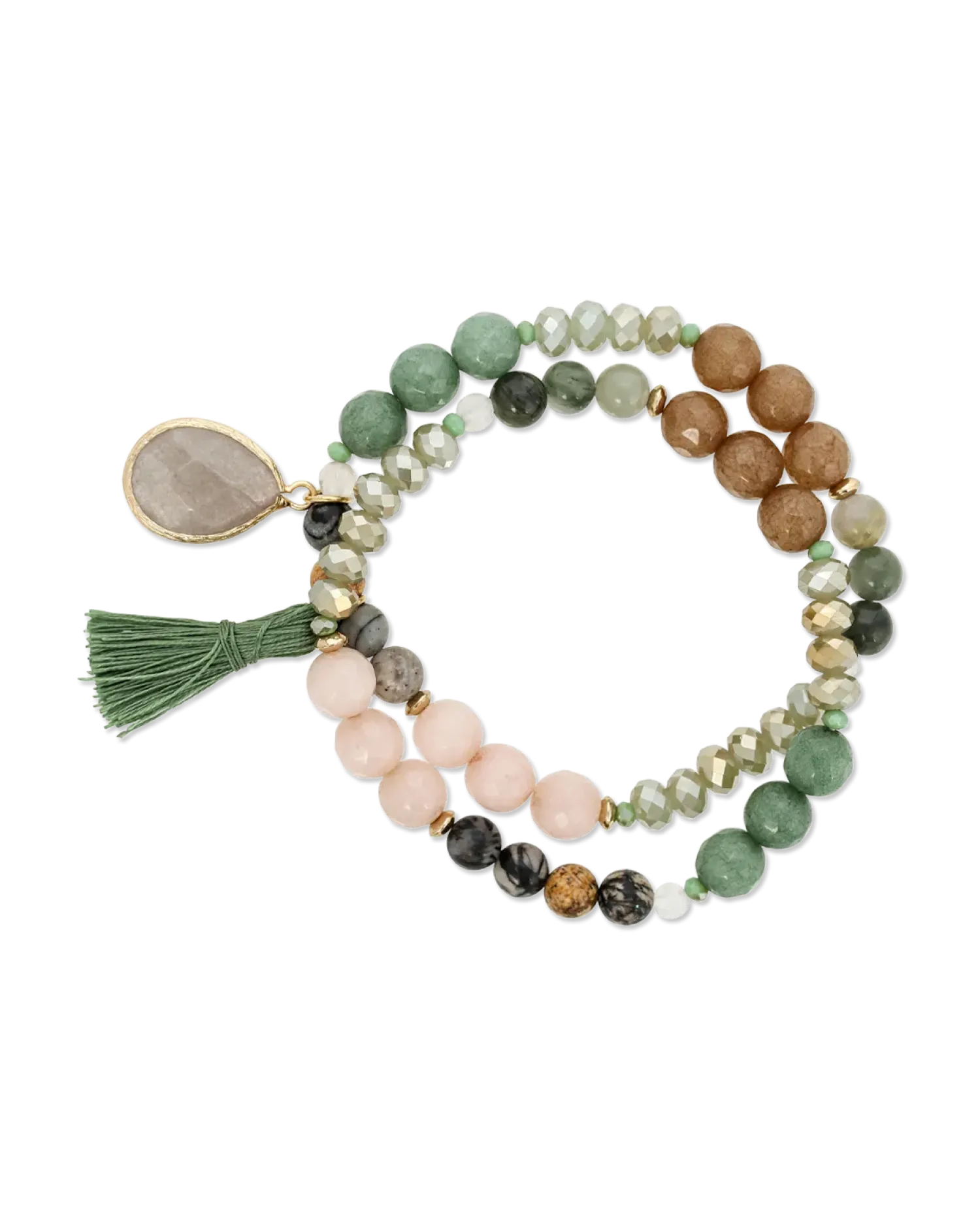Bijou Brigitte Bracelet - Glamour Green New
