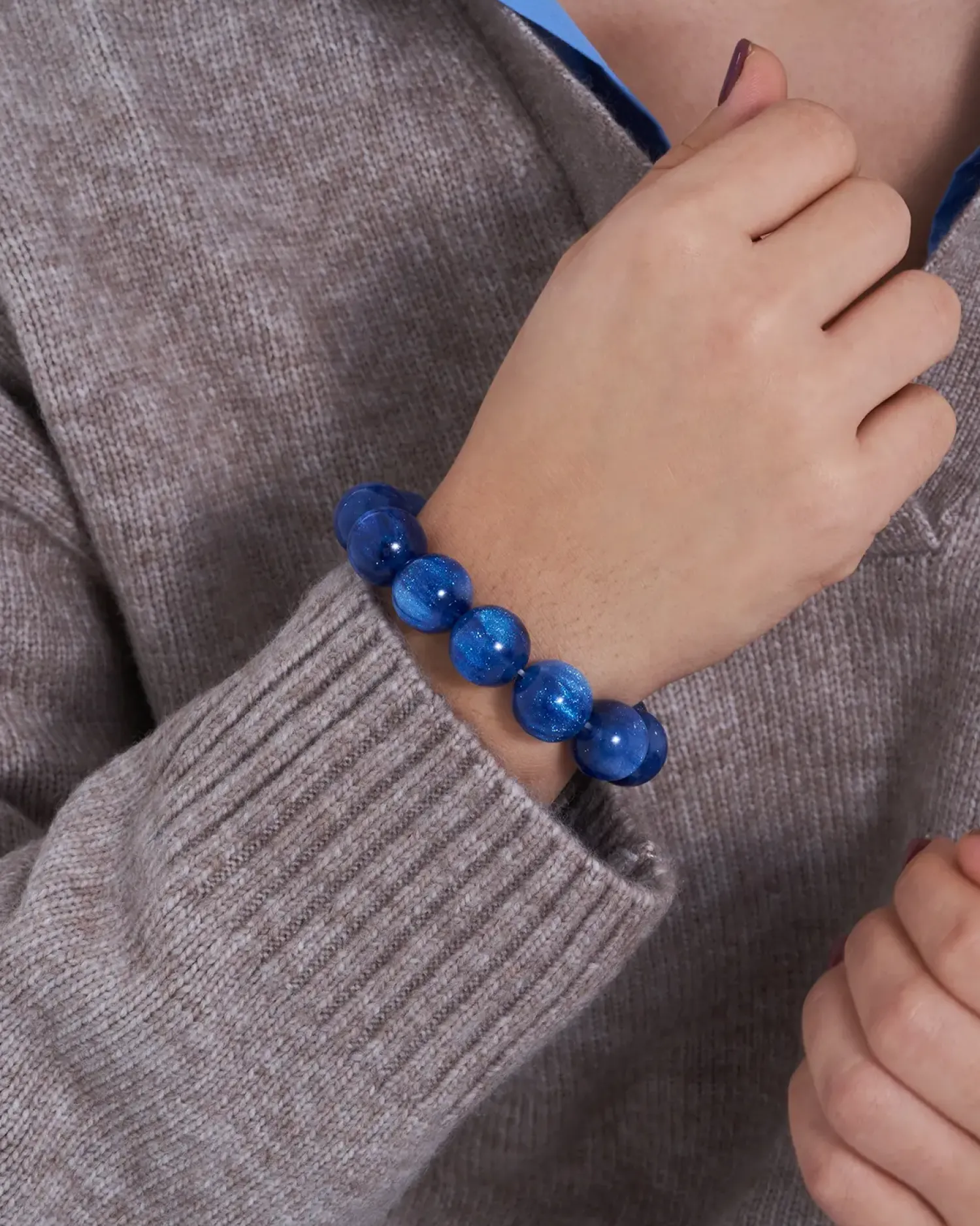 Bijou Brigitte Bracelet - Glitter Blue Outlet