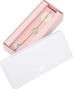 Bijou Brigitte Bracelet - Glossy Heart Clearance