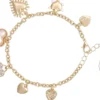 Bijou Brigitte Bracelet - Golden Hearts Clearance