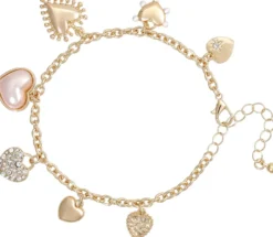 Bijou Brigitte Bracelet - Golden Hearts Clearance