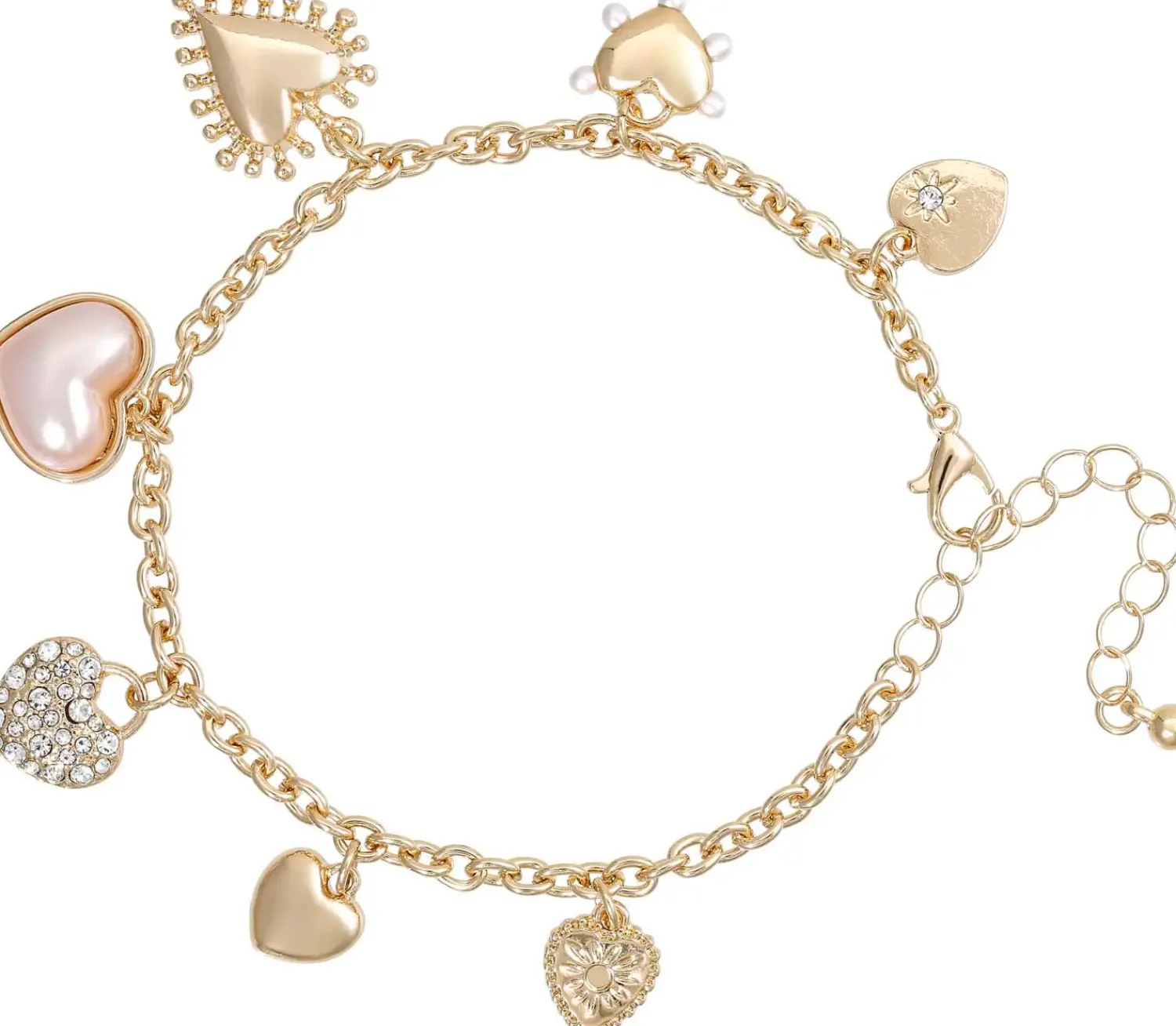Bijou Brigitte Bracelet - Golden Hearts Clearance