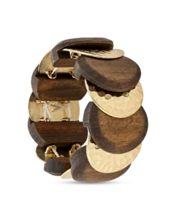 Bijou Brigitte Bracelet - Golden Wood Discount