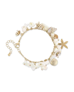 Bijou Brigitte Bracelet - Gold Shell Outlet
