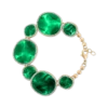 Bijou Brigitte Bracelet - Green Enamel Discount
