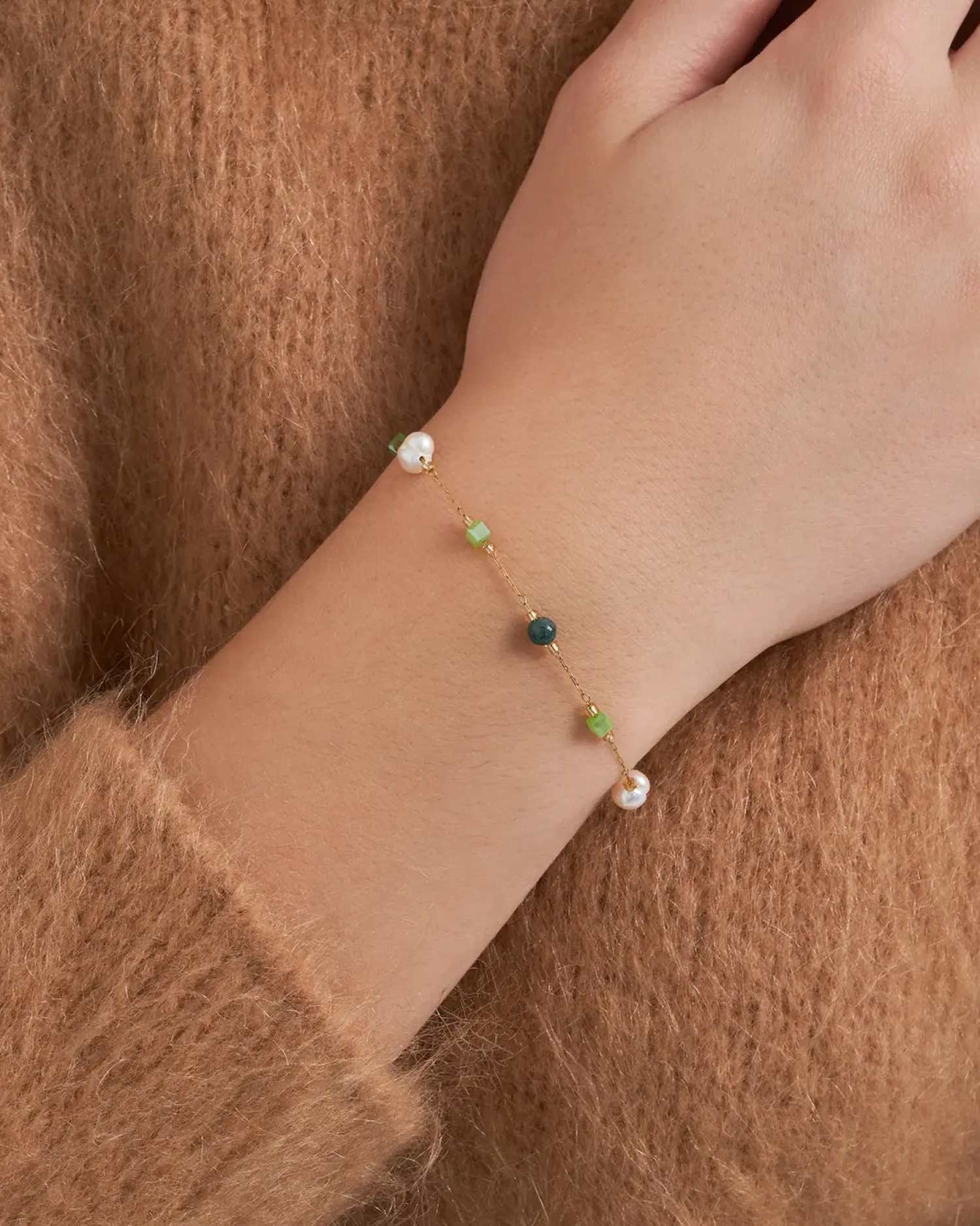 Bijou Brigitte Bracelet - Green Gem Outlet