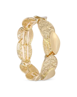 Bijou Brigitte Bracelet - Hammered Leaf Discount