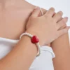 Bijou Brigitte Bracelet - Heart Pearl