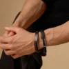 Bijou Brigitte Bracelet Homme - Black Raven Clearance