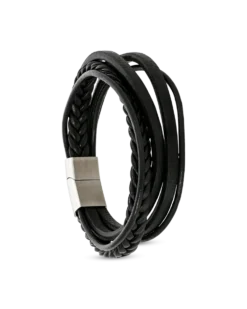 Bijou Brigitte Bracelet Homme - Black Steel