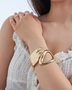 Bijou Brigitte Bracelet jonc - Chunky Gold Discount