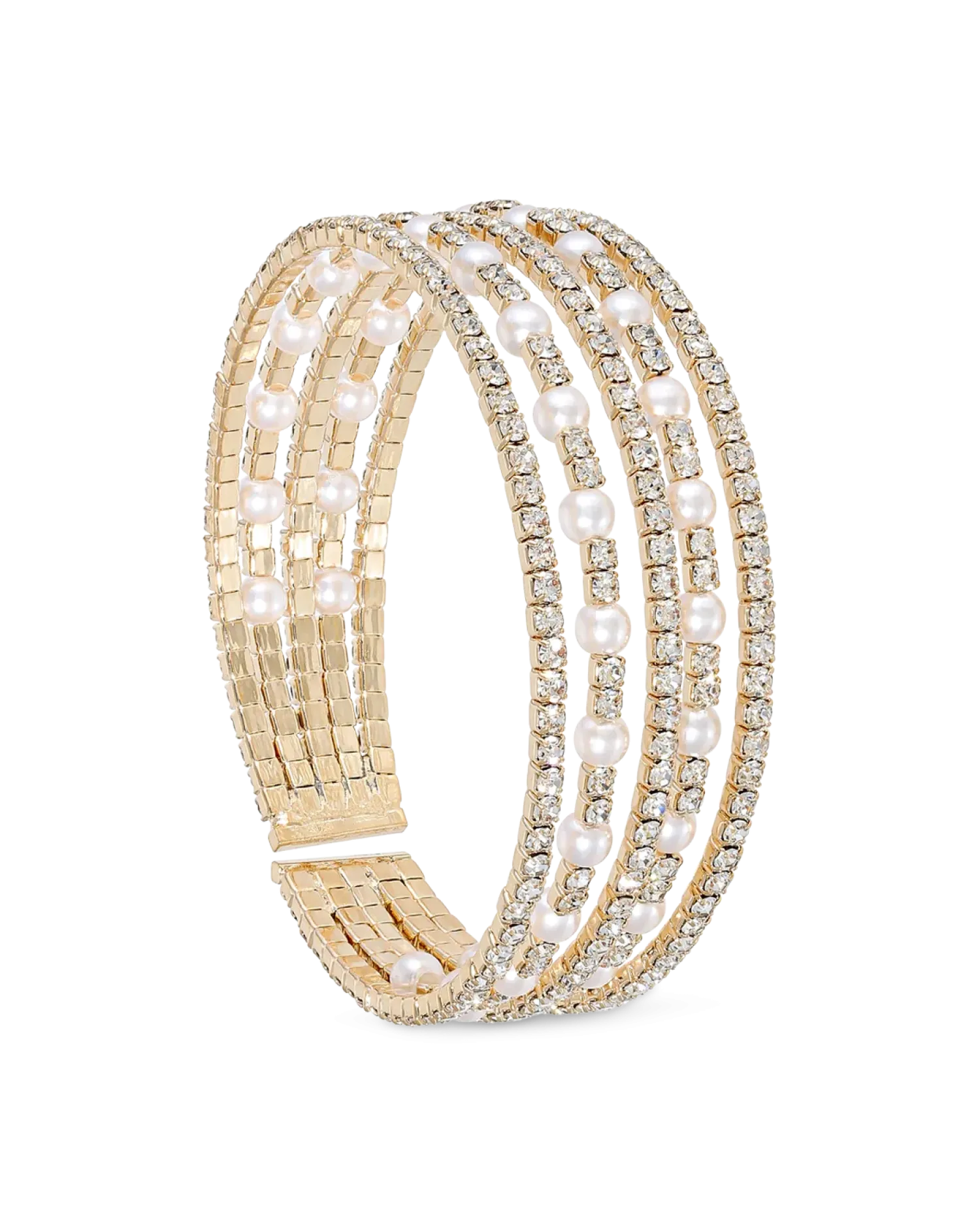 Bijou Brigitte Bracelet jonc - Elegant Rows Outlet