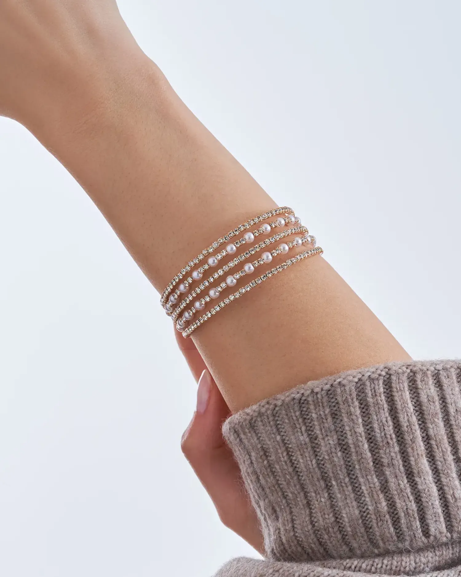 Bijou Brigitte Bracelet jonc - Elegant Rows Outlet