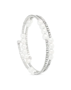 Bijou Brigitte Bracelet jonc - Gleaming Pearls