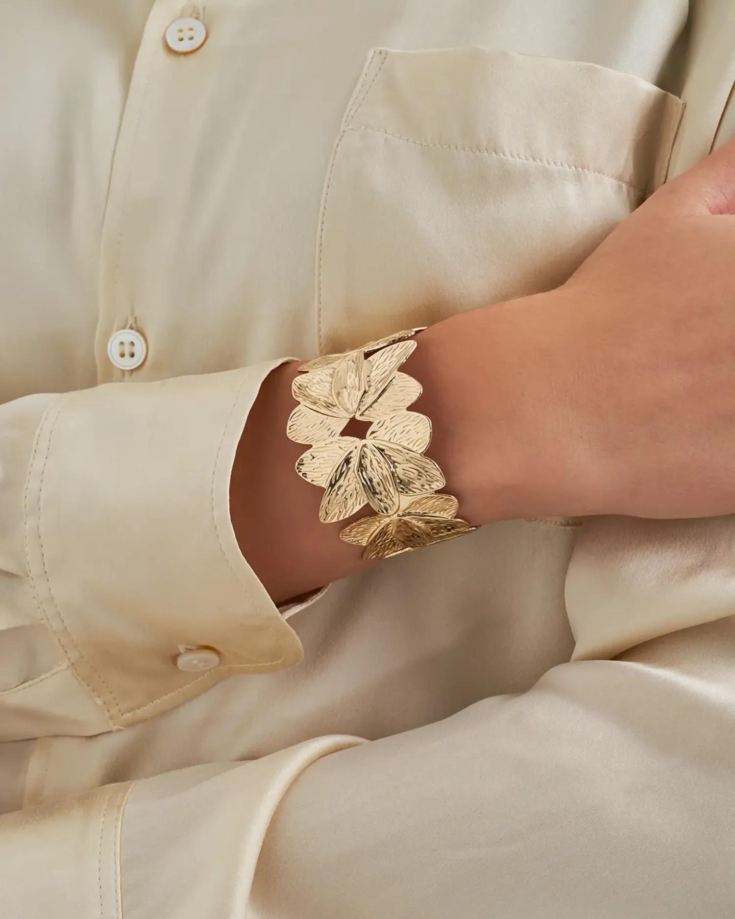 Bijou Brigitte Bracelet jonc - Golden Blossom Clearance