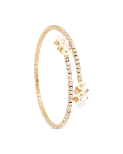 Bijou Brigitte Bracelet jonc - Golden Floral Discount