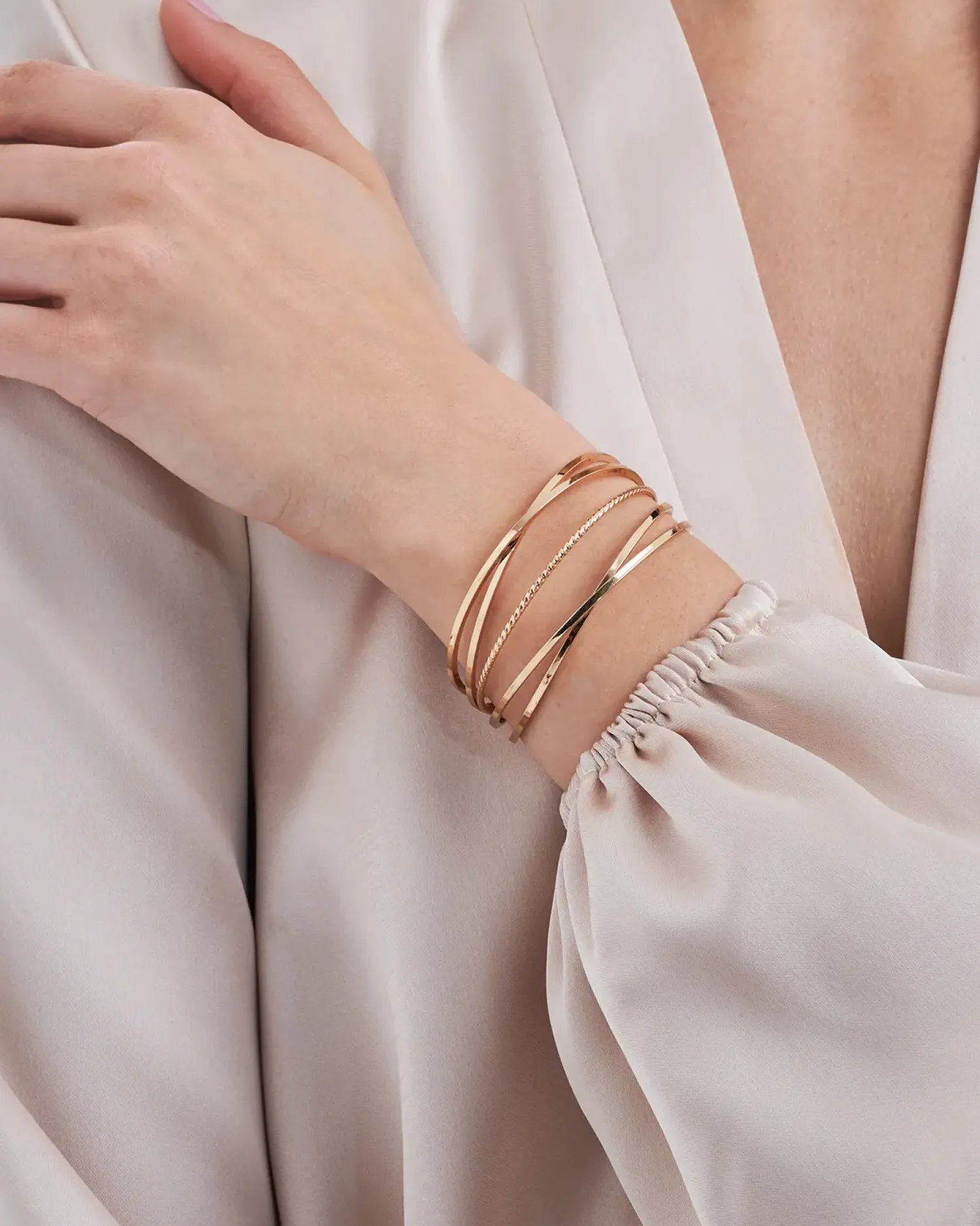 Bijou Brigitte Bracelet jonc - Golden Goddess Online