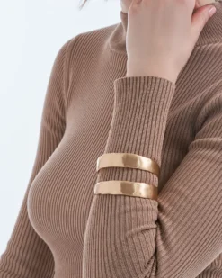 Bijou Brigitte Bracelet jonc - Golden Satin Outlet