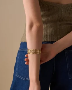 Bijou Brigitte Bracelet jonc - Golden Swirl Clearance
